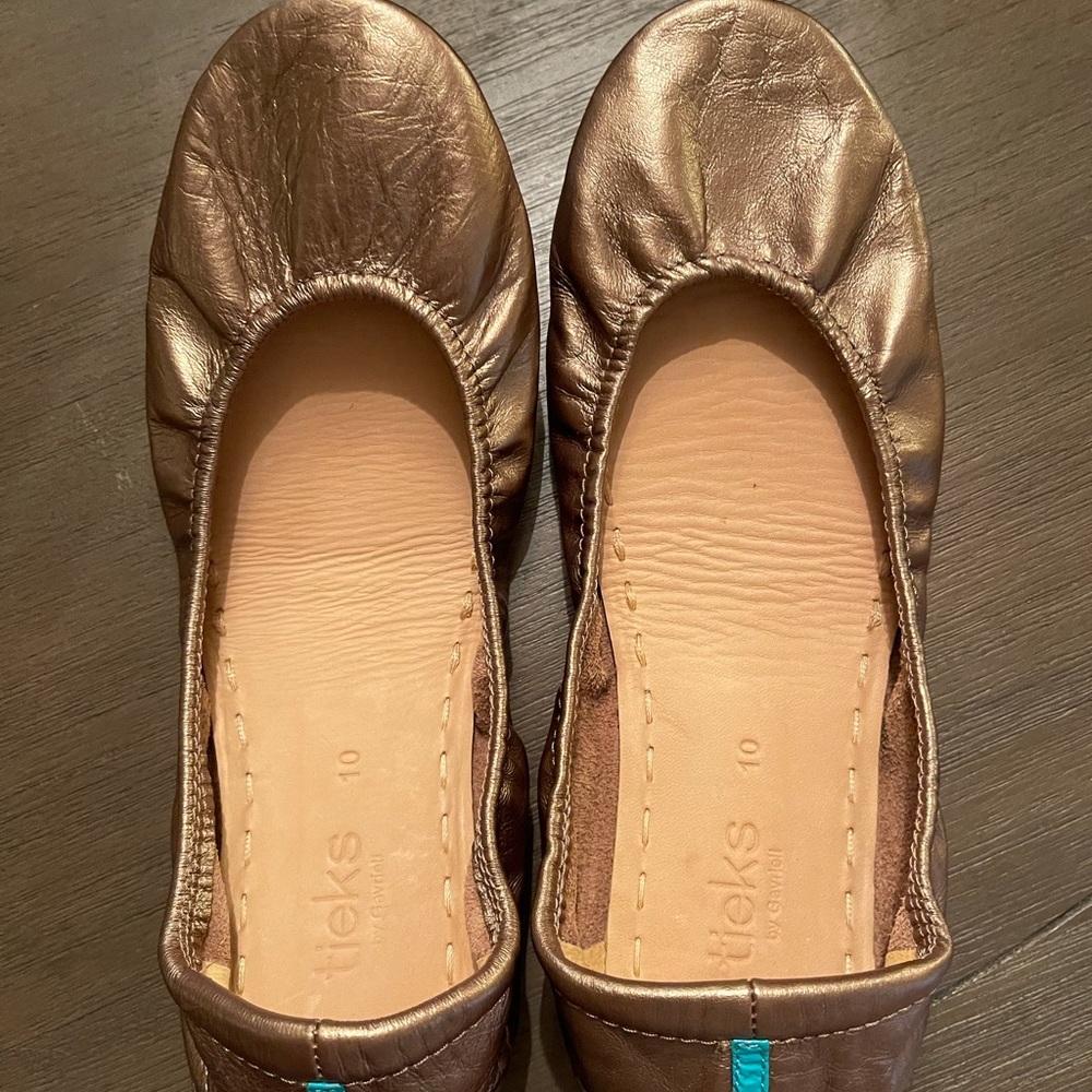 Tieks Metallic Bronze Size 10 New